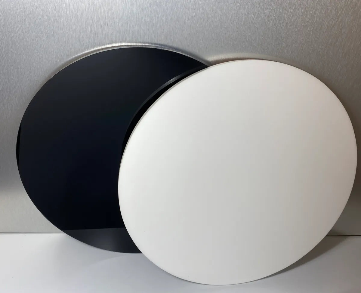 1/4" White 3015 Acrylic Premium Round