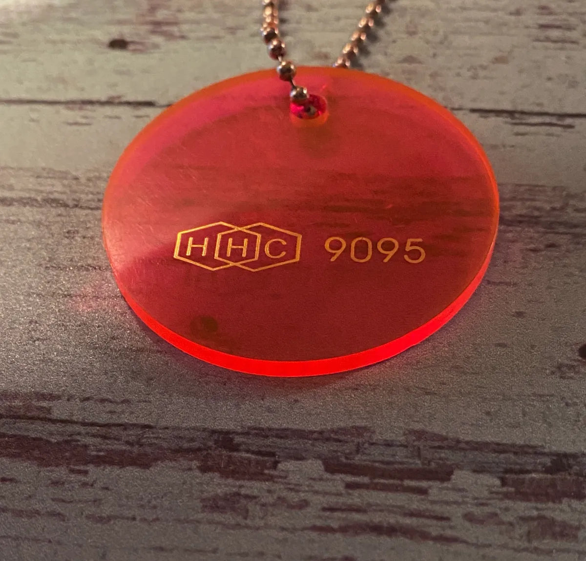 1/8" 9095 Fluorescent Red