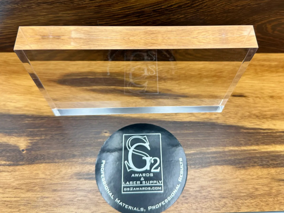 1" Rectangle Acrylic Block