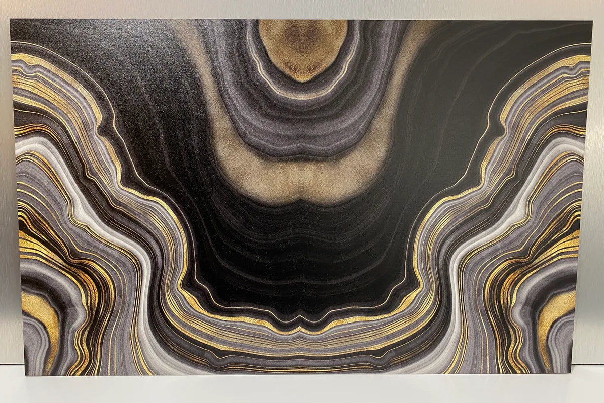 Black and Gold Agate
