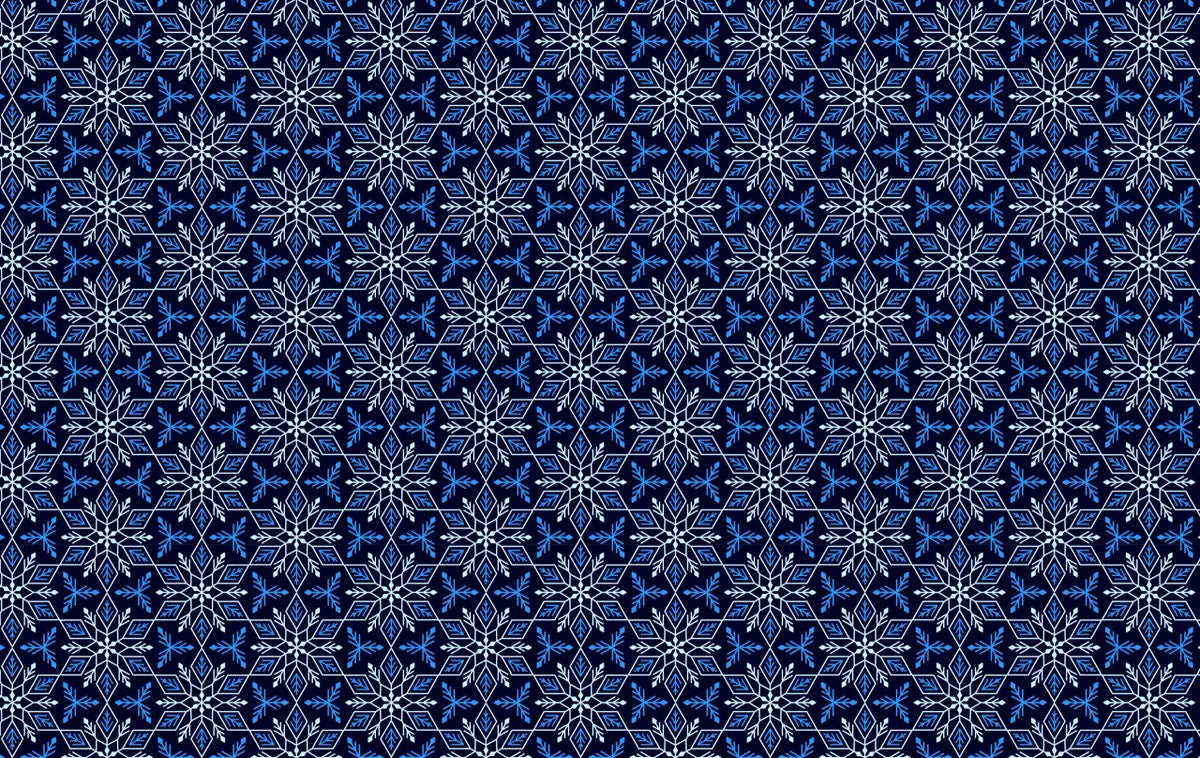 Crystal Blue Snowflake