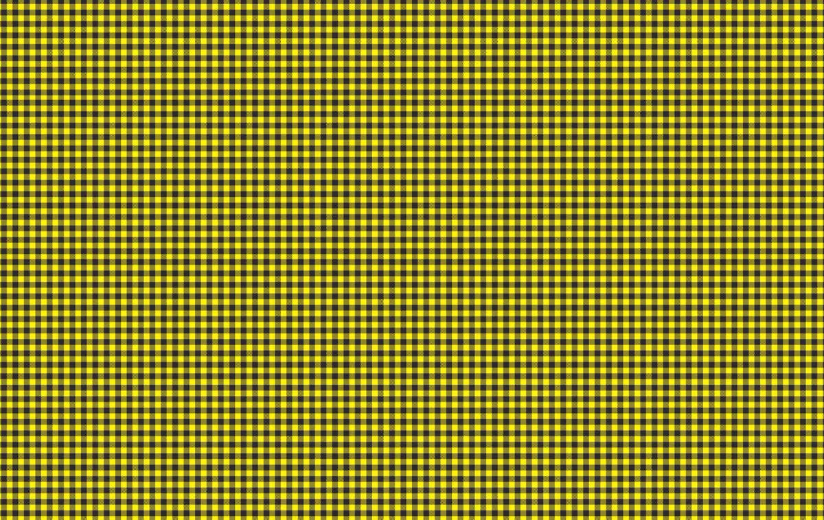 Micro Yellow Buffalo Plaid