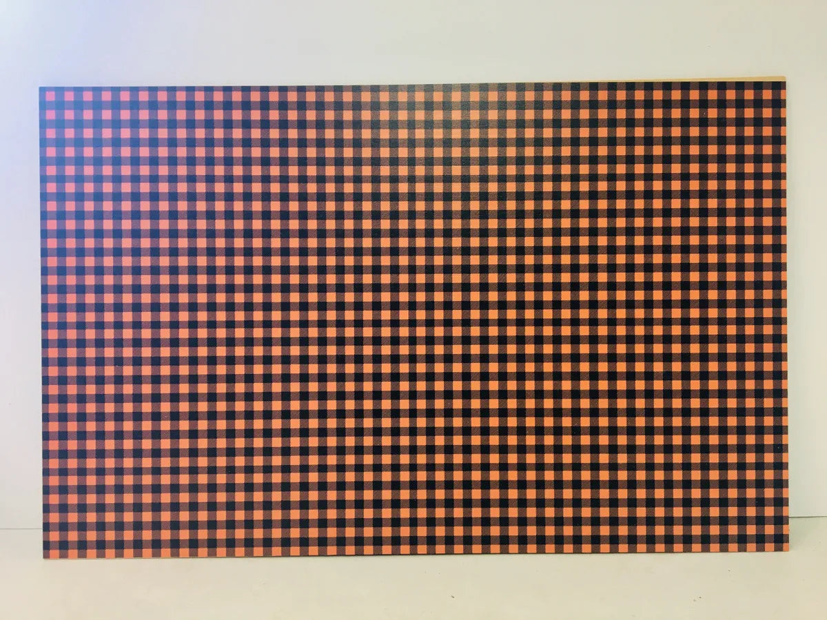 Orange Buffalo Plaid