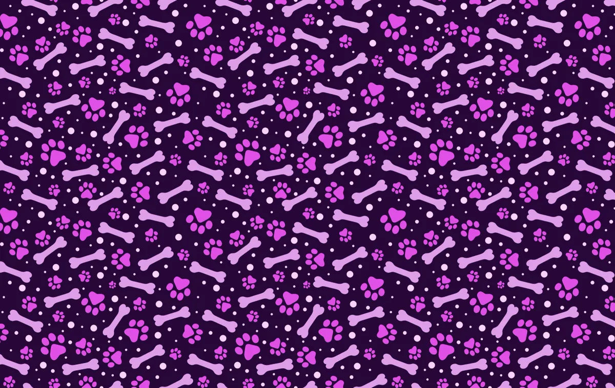 Purple Paws and Bones
