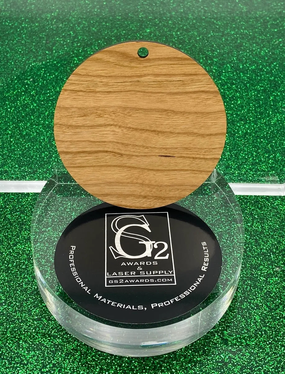 1/4" Prefinished Ornament Round