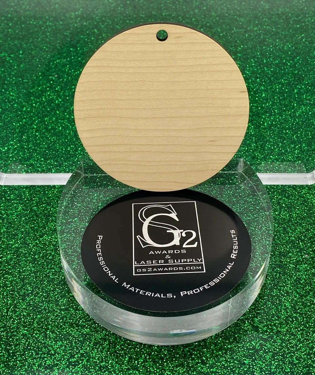 1/4" Prefinished Ornament Round