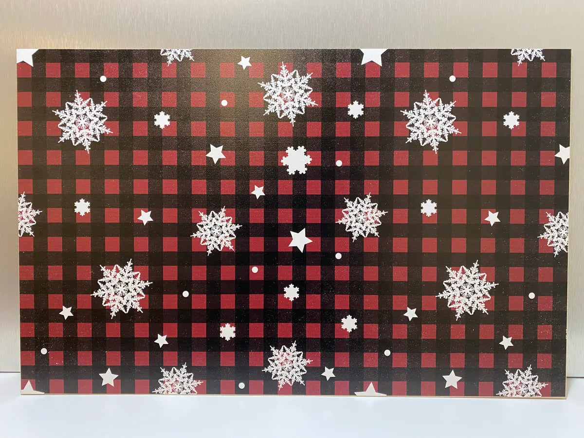Snowflakes with Plaid