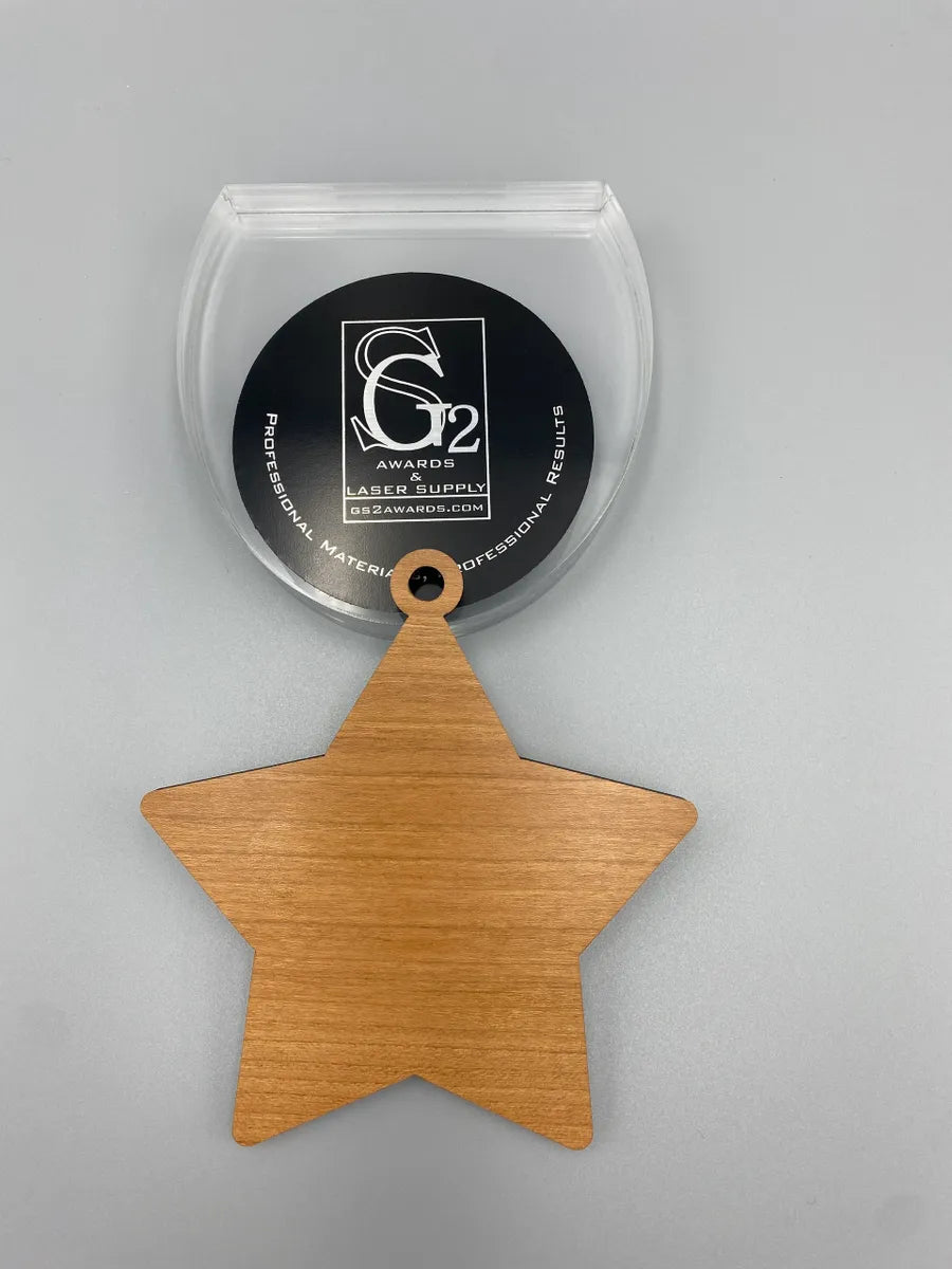 1/4" Prefinished Ornament Star 10 Pack