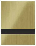 Duets by Gemini 1/8" Brushed Old Gold/Black