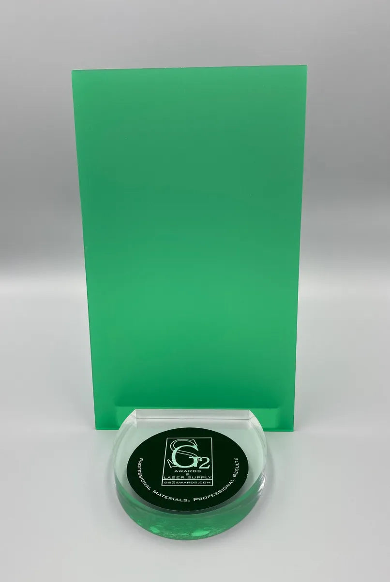 1/8" Frosted Green Cast Acrylic