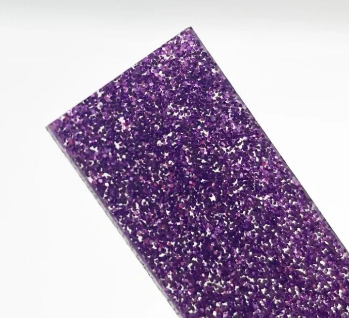 1/8" Purple Glitter Acrylic