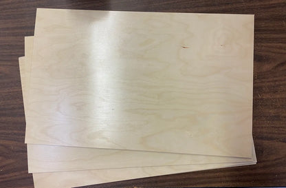 1/8" 12"x19" Prefinished Birch Ply 50 Pack Blast SALE!!