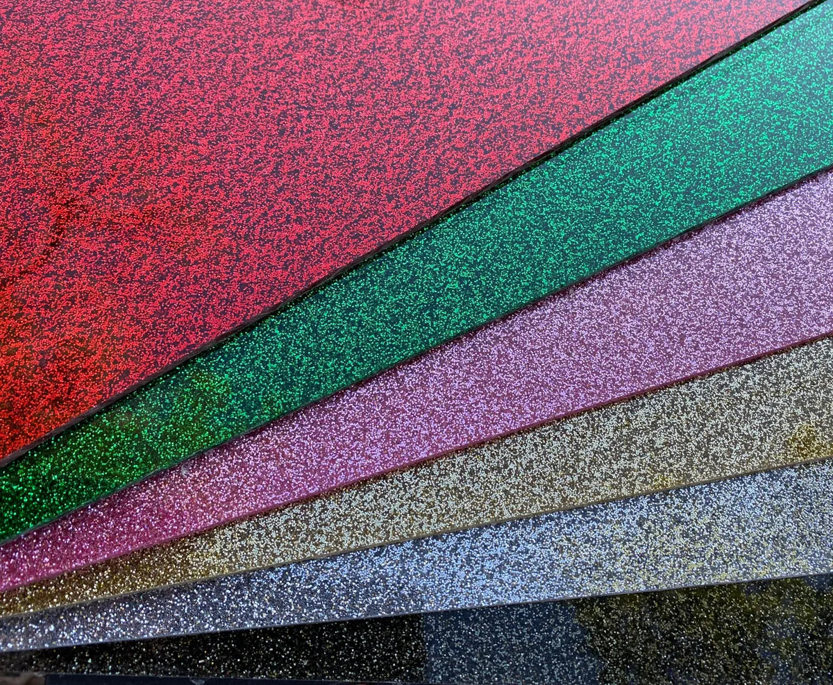 1/8" Silver Glitter Acrylic