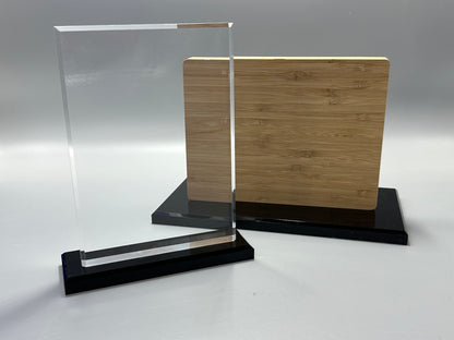 3/4" Black Acrylic Base