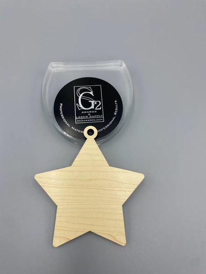1/4" Prefinished Ornament Star 10 Pack