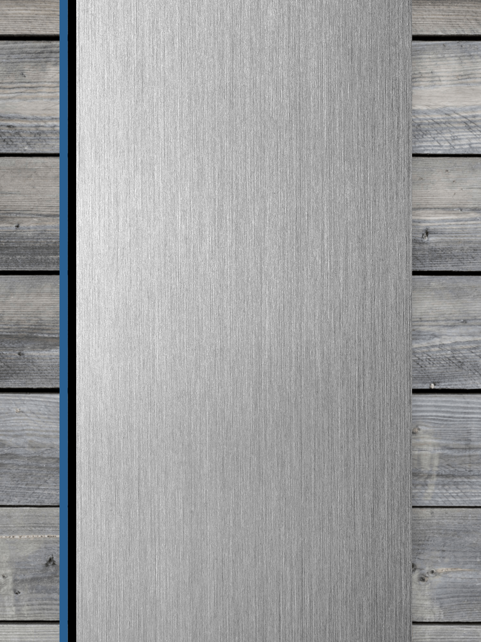 Acrylic: Stainless / Black / Blue TriLayer Durra-Bull™ Laserable Panels (12"x24")