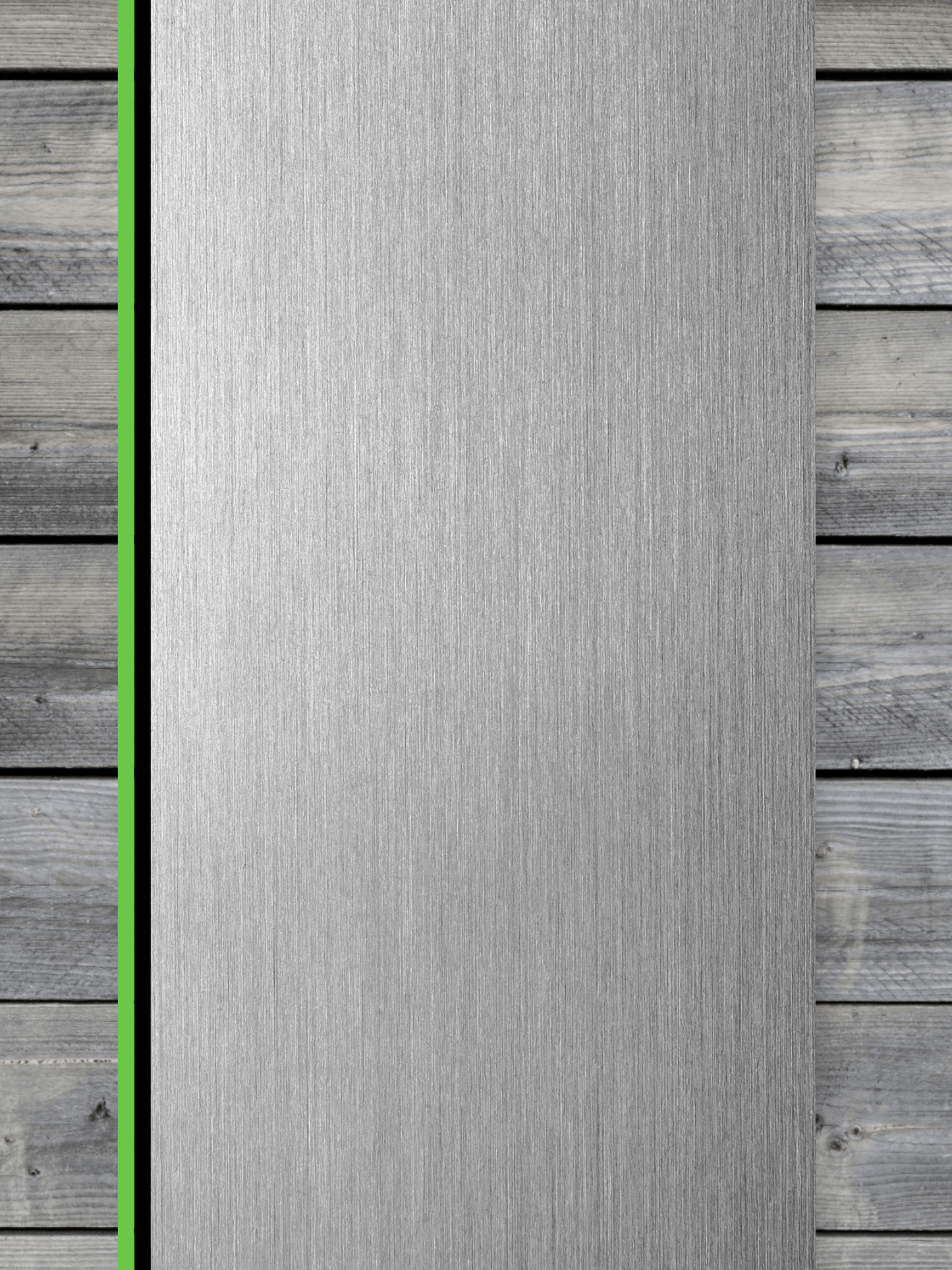 Acrylic: Stainless / Black / Green TriLayer Durra-Bull™ Laserable Panels (12"x24")