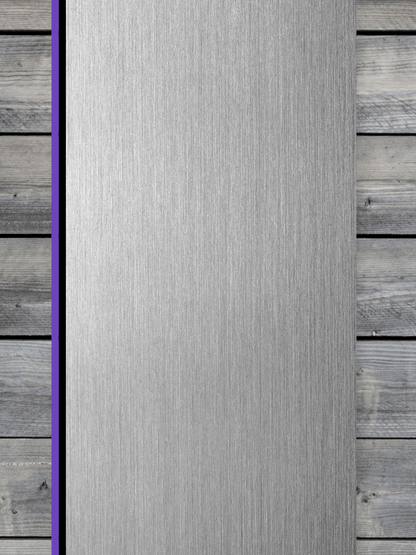 Acrylic: Stainless / Black / Purple TriLayer Durra-Bull™ Laserable Panels (12"x24")